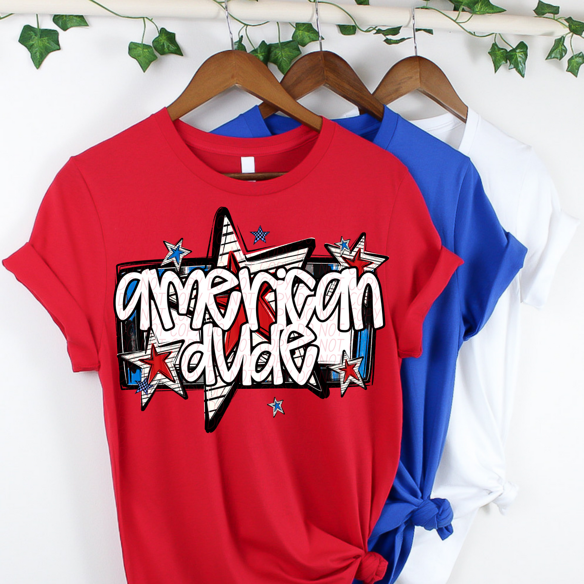 American Dude 4th of July (CITY) DTF transfer