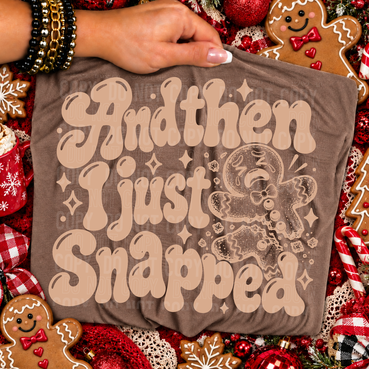 And then I just snapped BROWN bubble letters (SBB) DTF Transfer