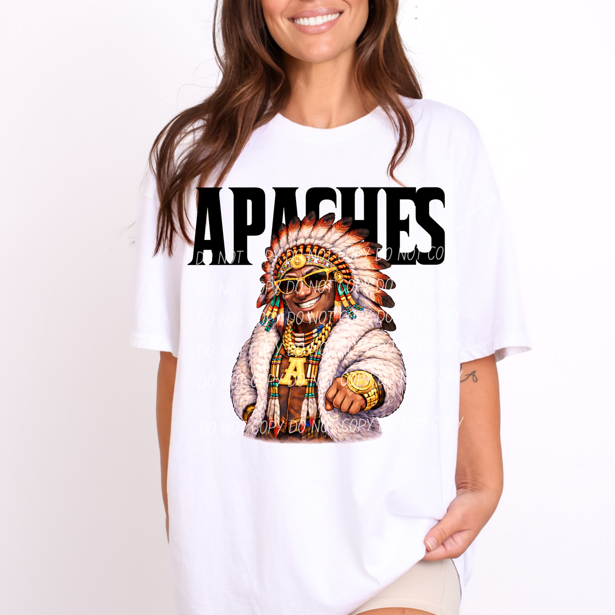 Apaches Swag Mascot (City) DTF Transfer