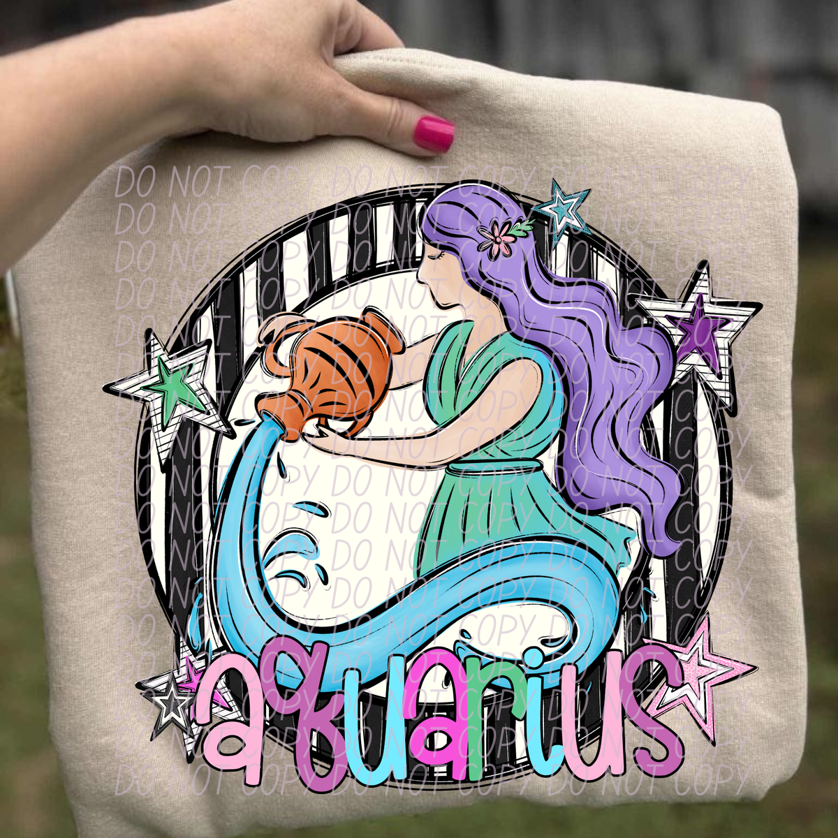Aquarius mermaid (City)DTF Transfer