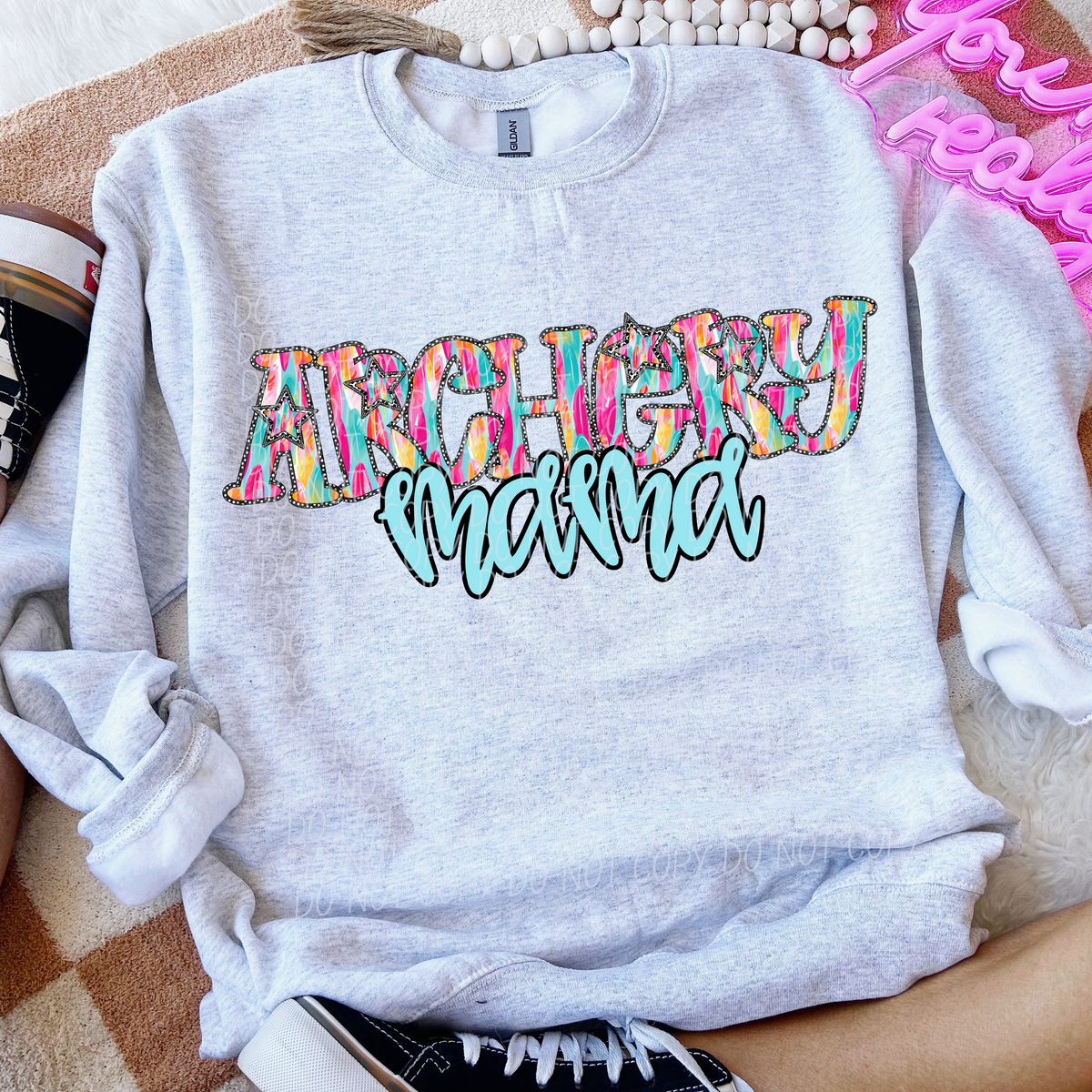 Archery Mama Multicolor Stars (City) 100540 DTF transfer