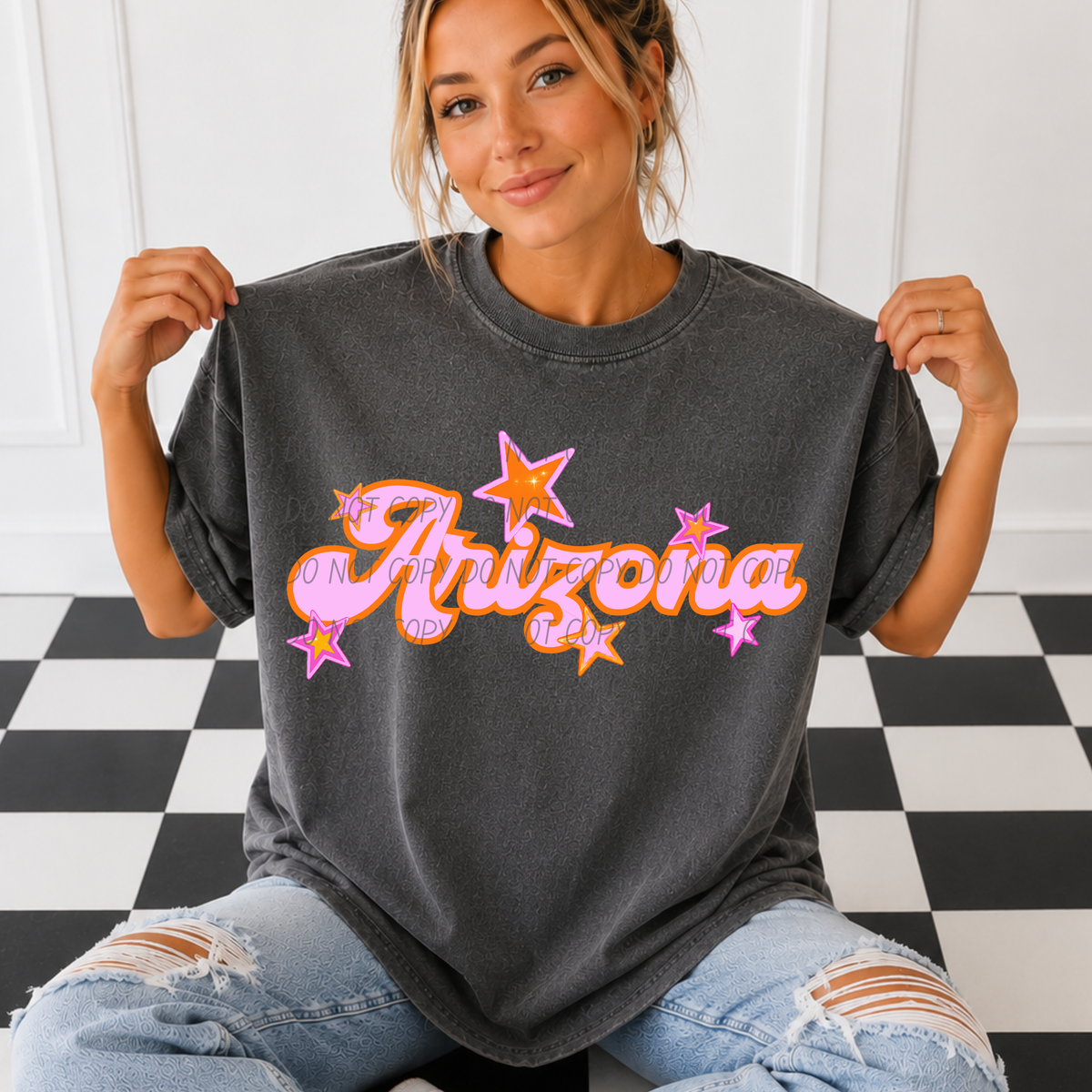 Arizona pink orange states (City) DTF Transfer