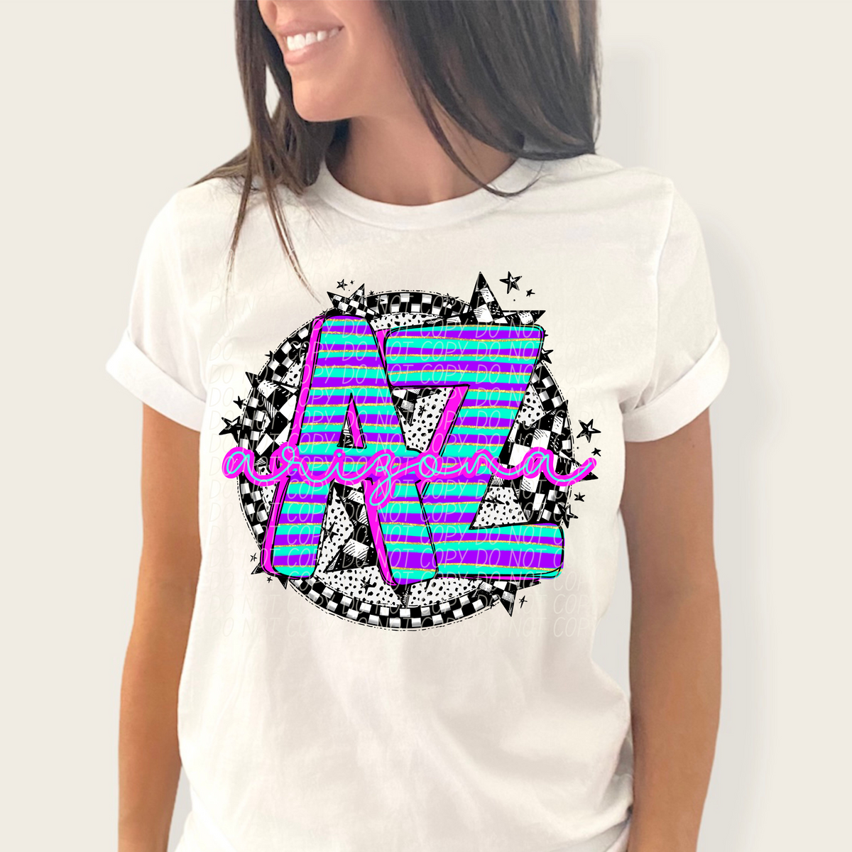 Dalmatian stripes circle states CITY DTF transfers