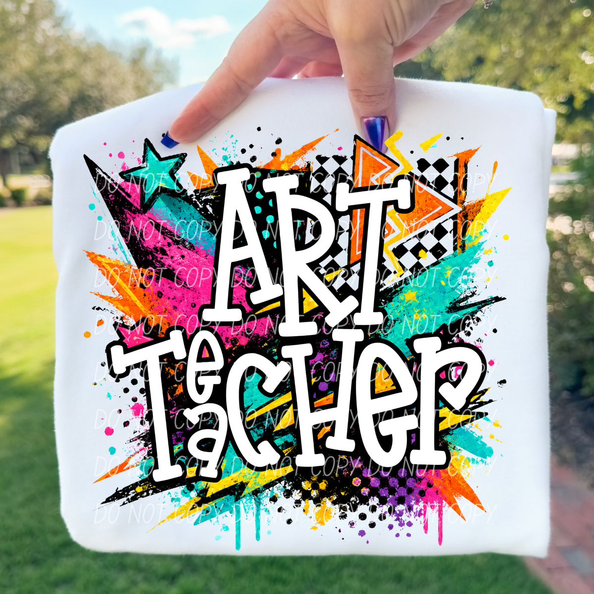 Art teacher totally tubular (City) DTF Transfer