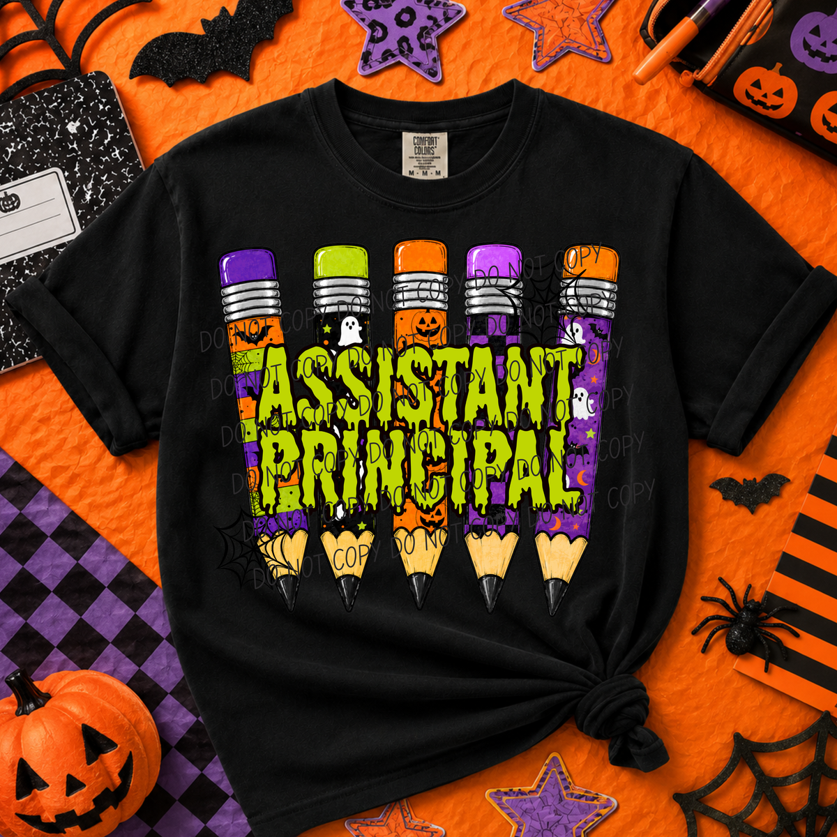 Assistant Principal-Halloween Pencils (CITY) DTF Transfer