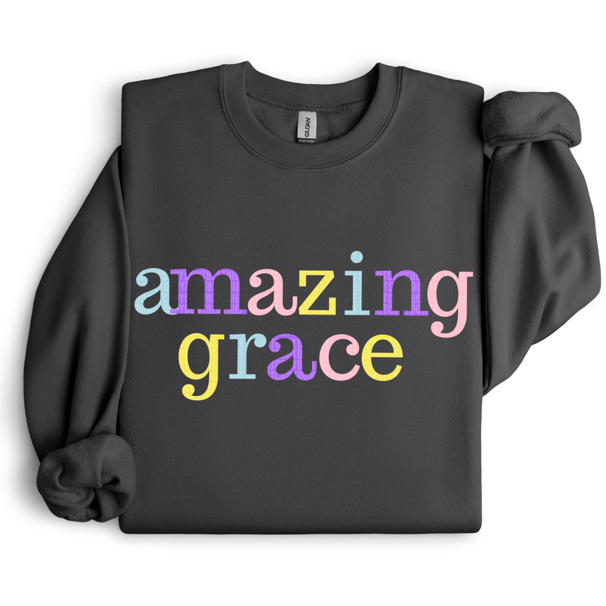 Amazing grace colorful DTF transfer