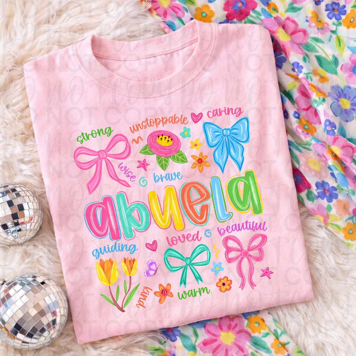 Abuela doodle frame (UAC) DTF Transfer