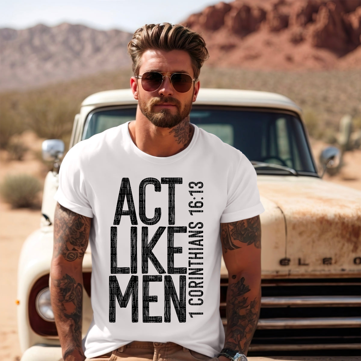 Act Like Men *Black (SDD) 72280 DTF Transfer
