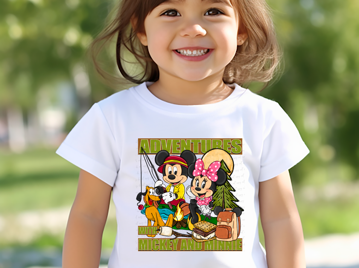 Adventures Mouse Couple 111467 DTF transfer