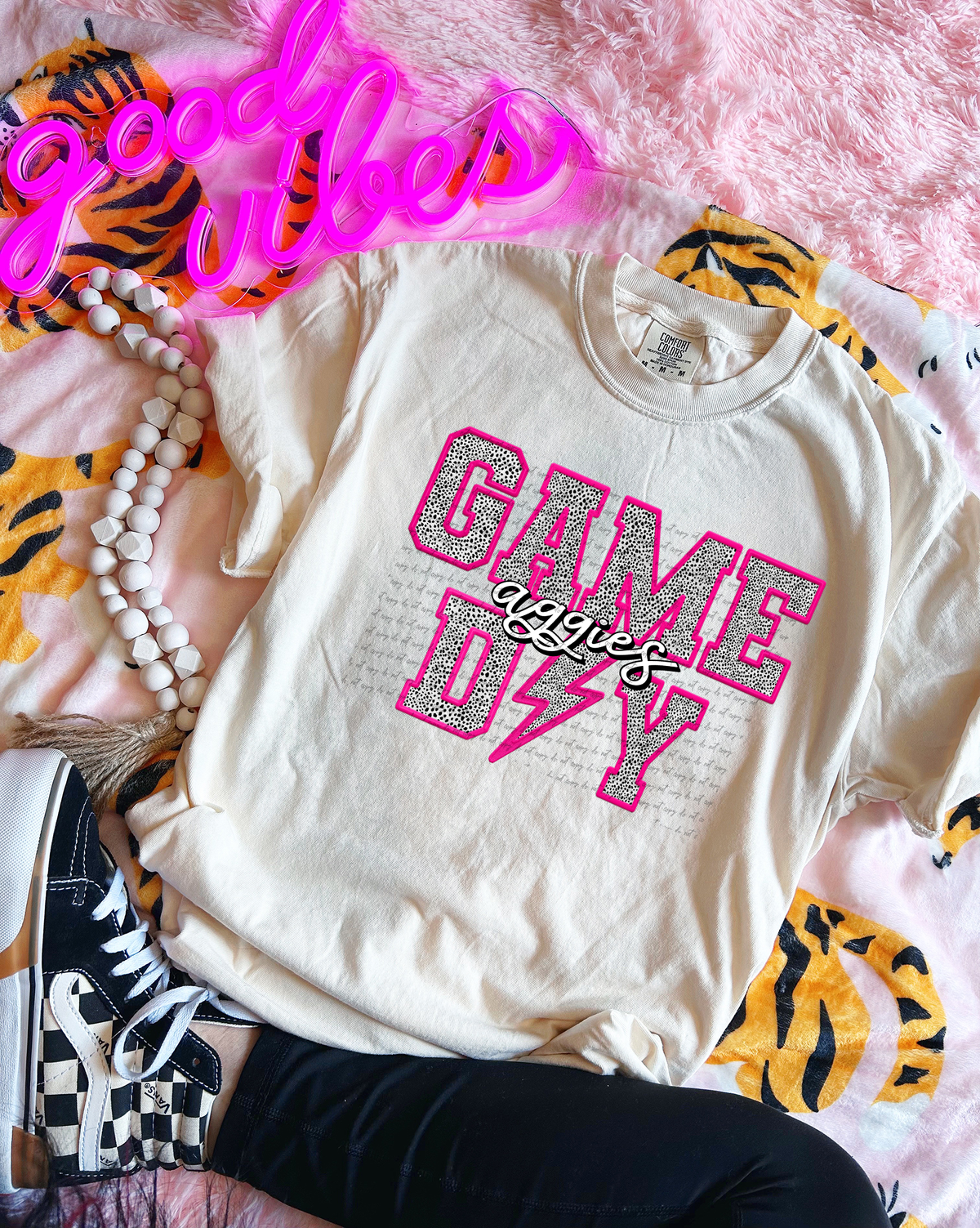 Aggies Faux Embroider Game Day 46638 DTF transfer
