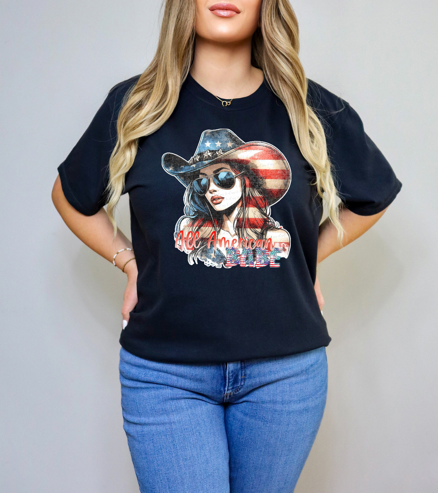 All American Babe 74664 DTF Transfer