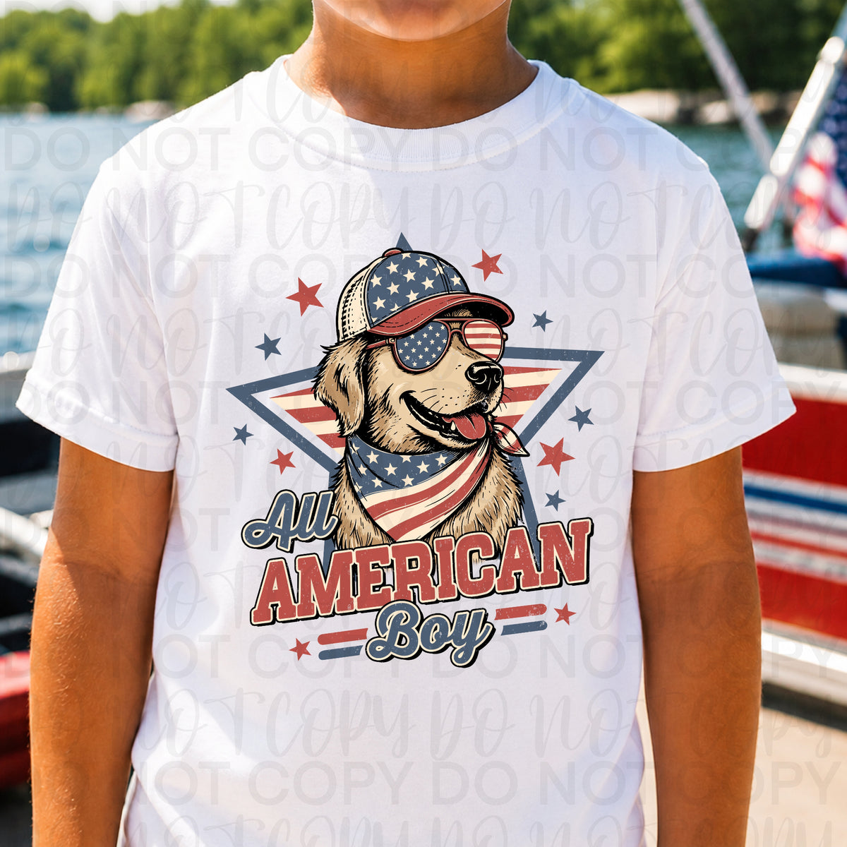 All American boy star (UAC) DTF Transfer