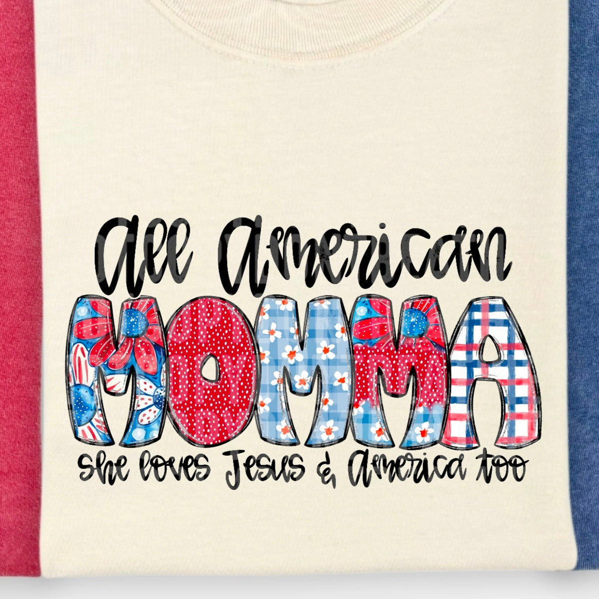 All American momma (SDD) DTF transfer