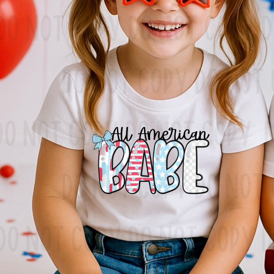 All American Babe (Canvista) 101764 DTF transfer