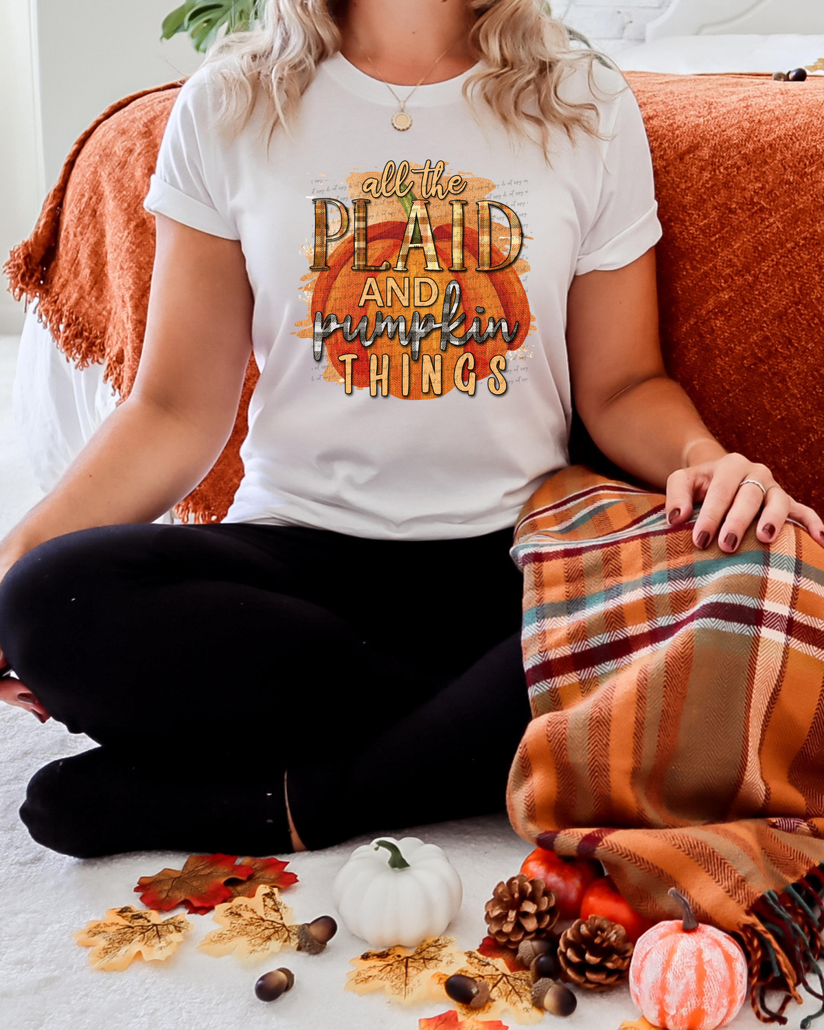 All The Plaid And Pumpkin Things 51532 DTF transfer
