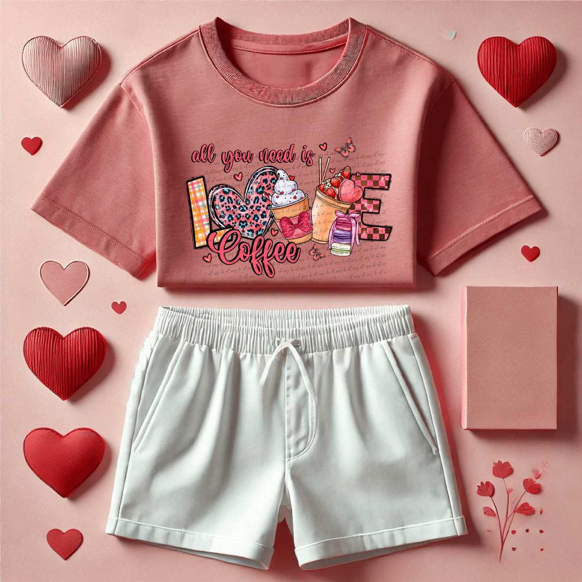 All You Need Is Love Coffee 71567 DTF Transfer