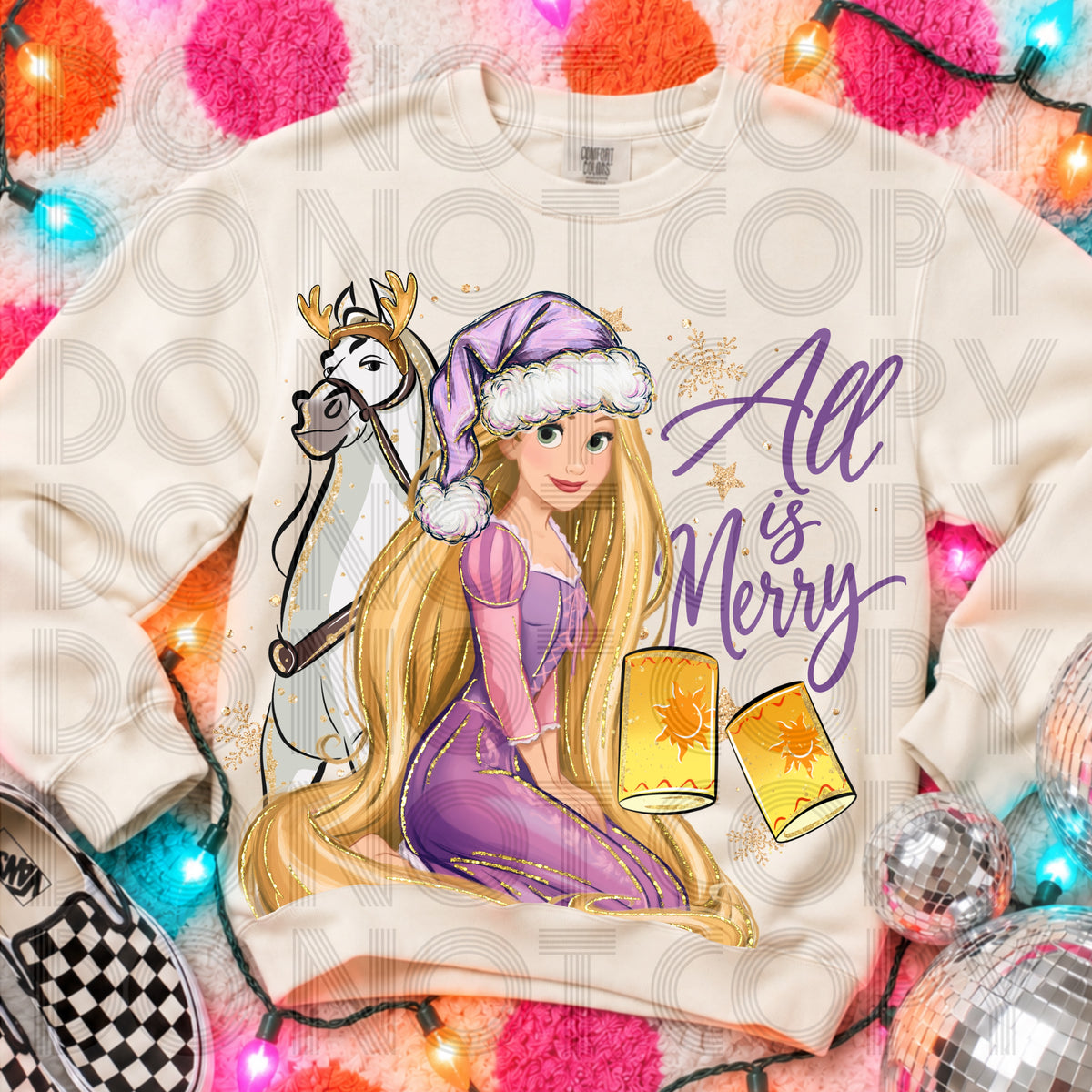 All is merry princess (Renewed) DTF Transfer