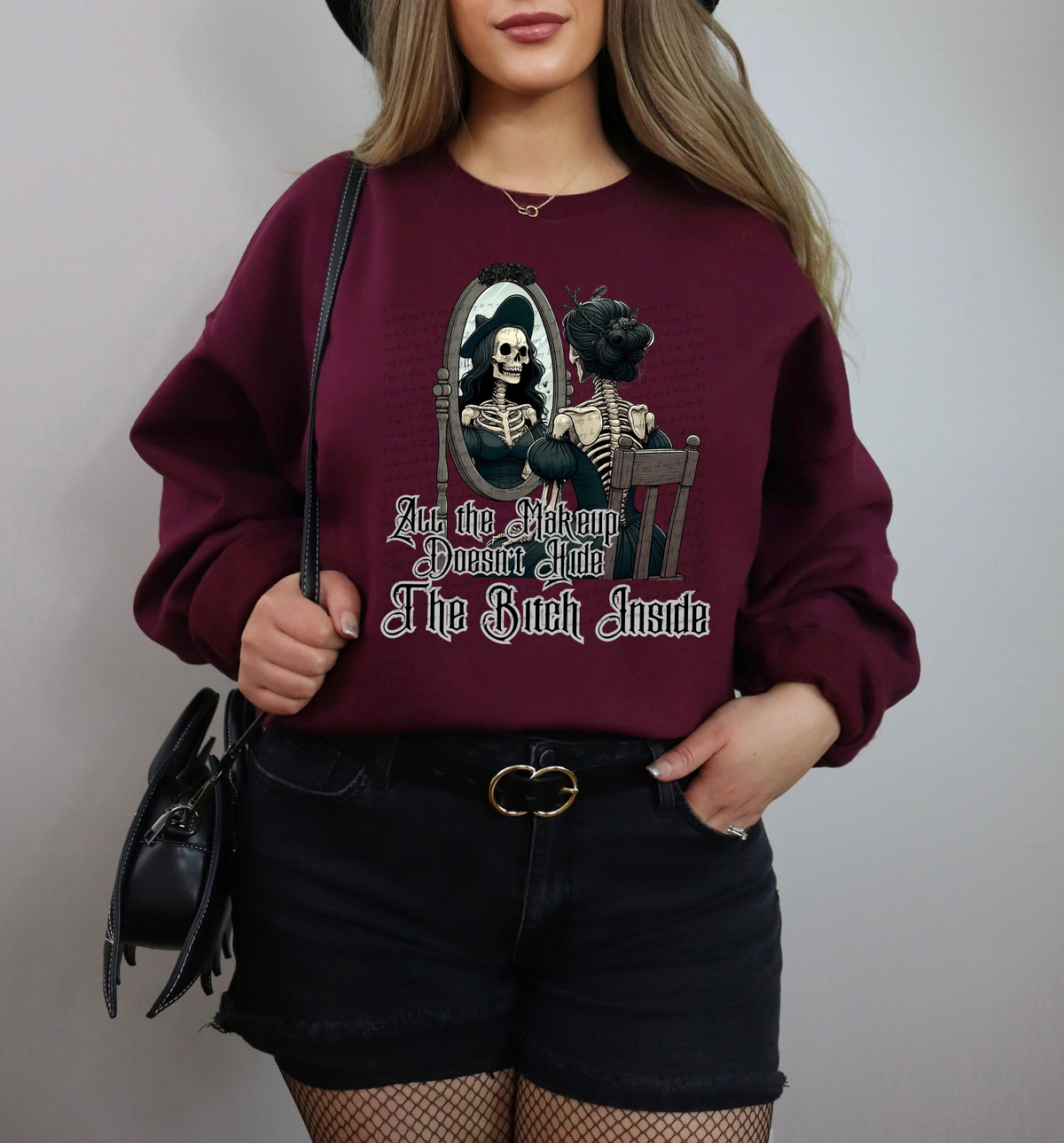 All The Makeup Doesn't Hide The Bitch Inside 46291 DTF transfer