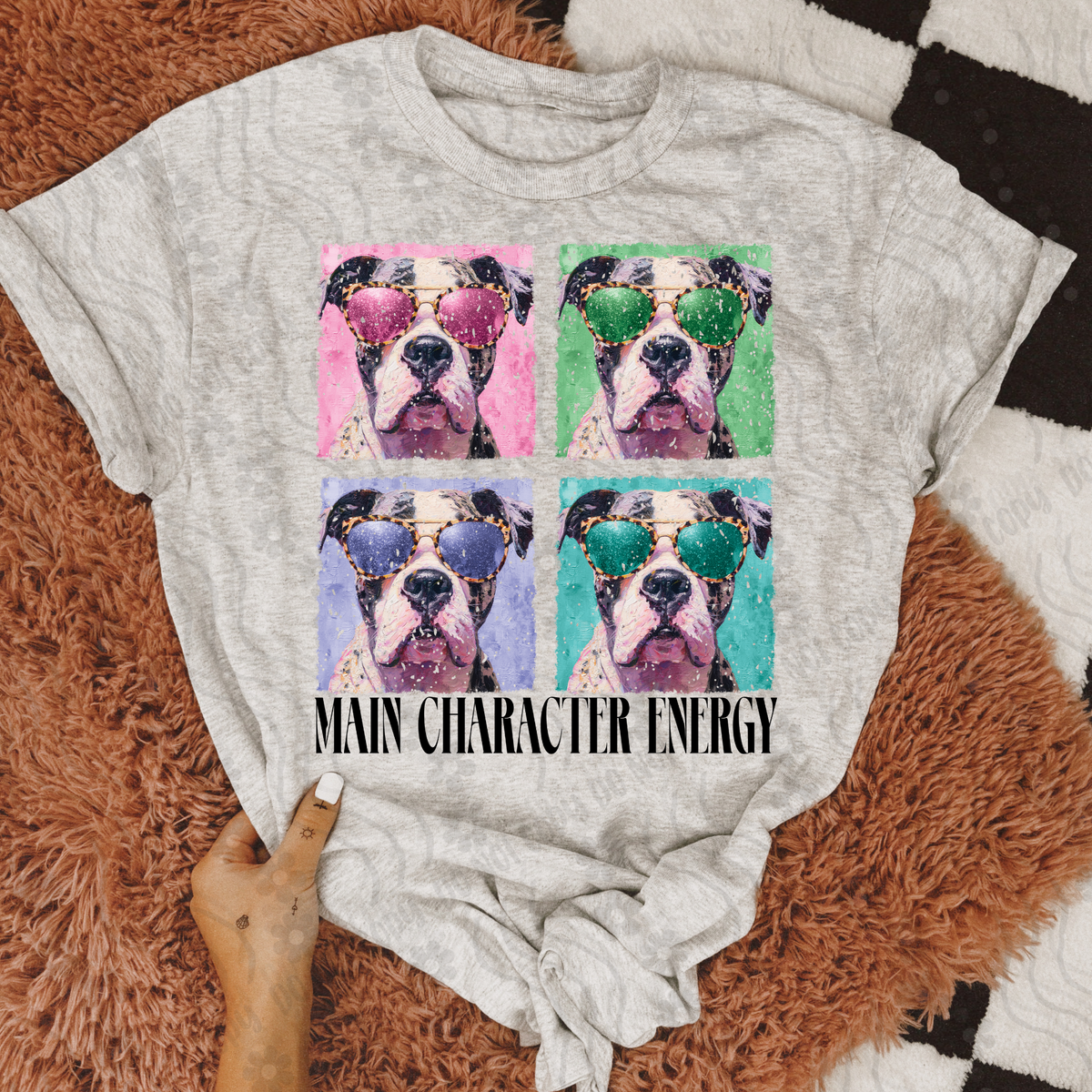 American Bully Retro Vibe Main Character Energy 108281 DTF transfer