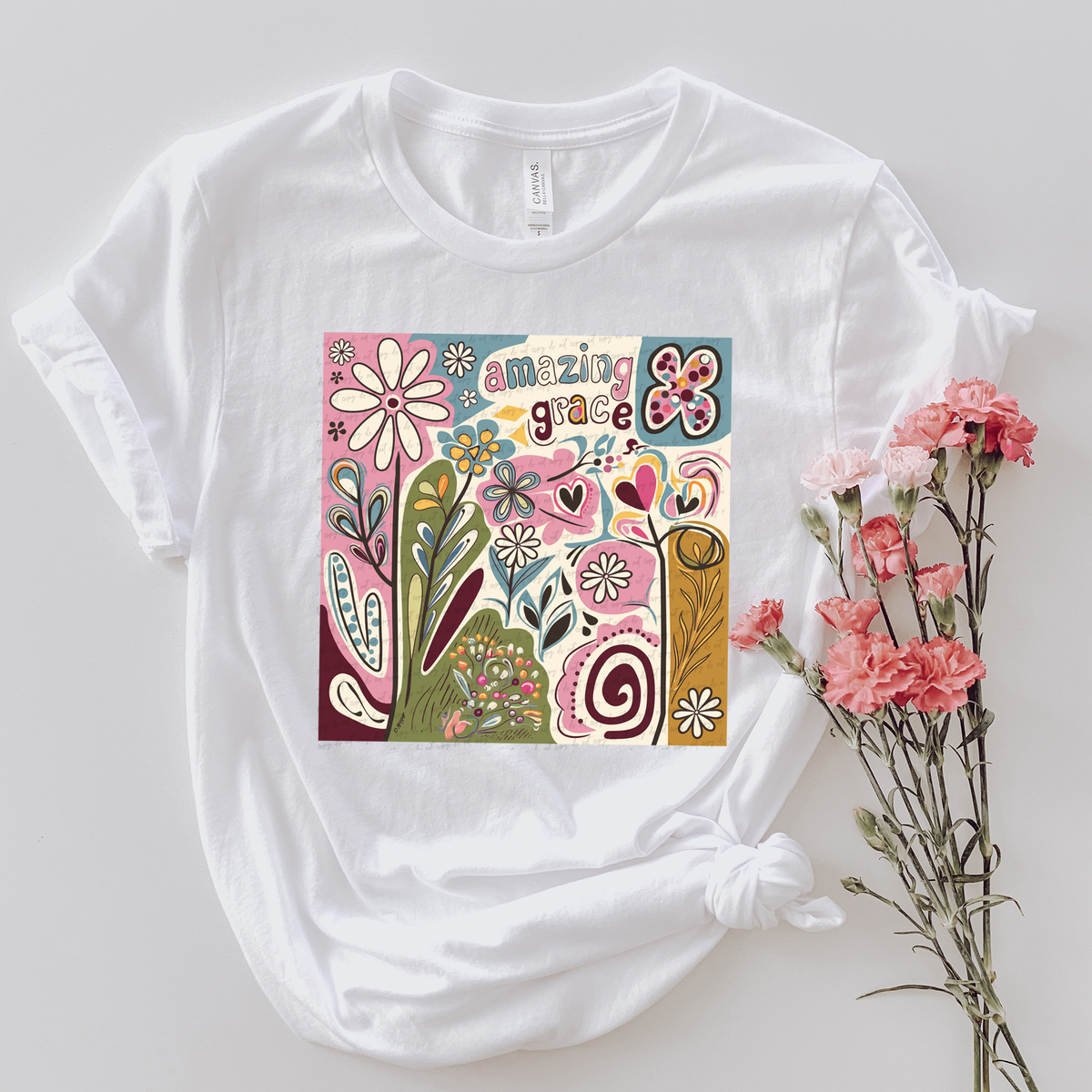 Amazing Grace Floral 81797 DTF Transfer