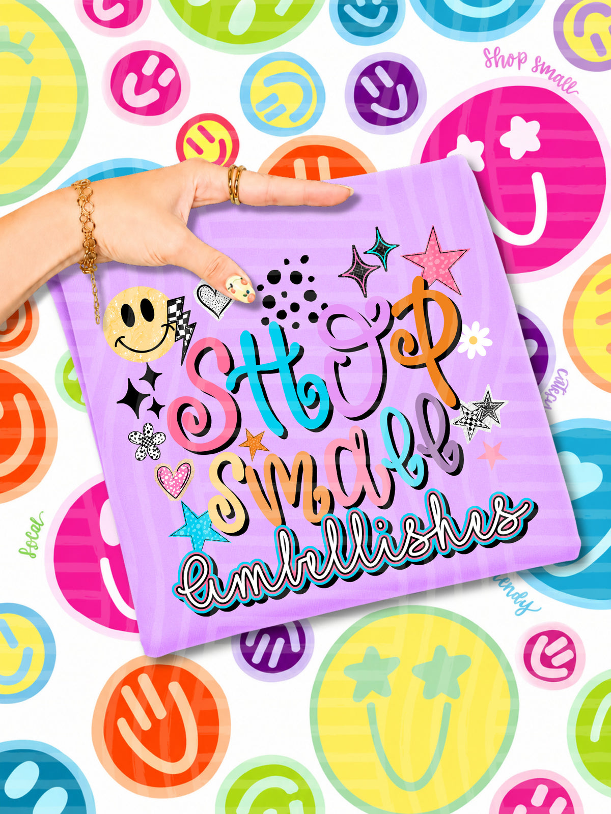 shop small embellishes (caplinger) DTF Transfer