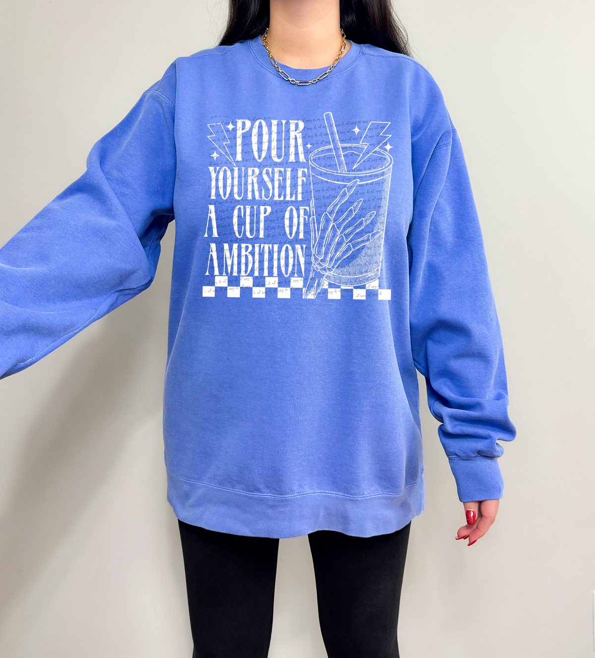 Pour Yourself A Cup Of Ambition White 46412 DTF transfer