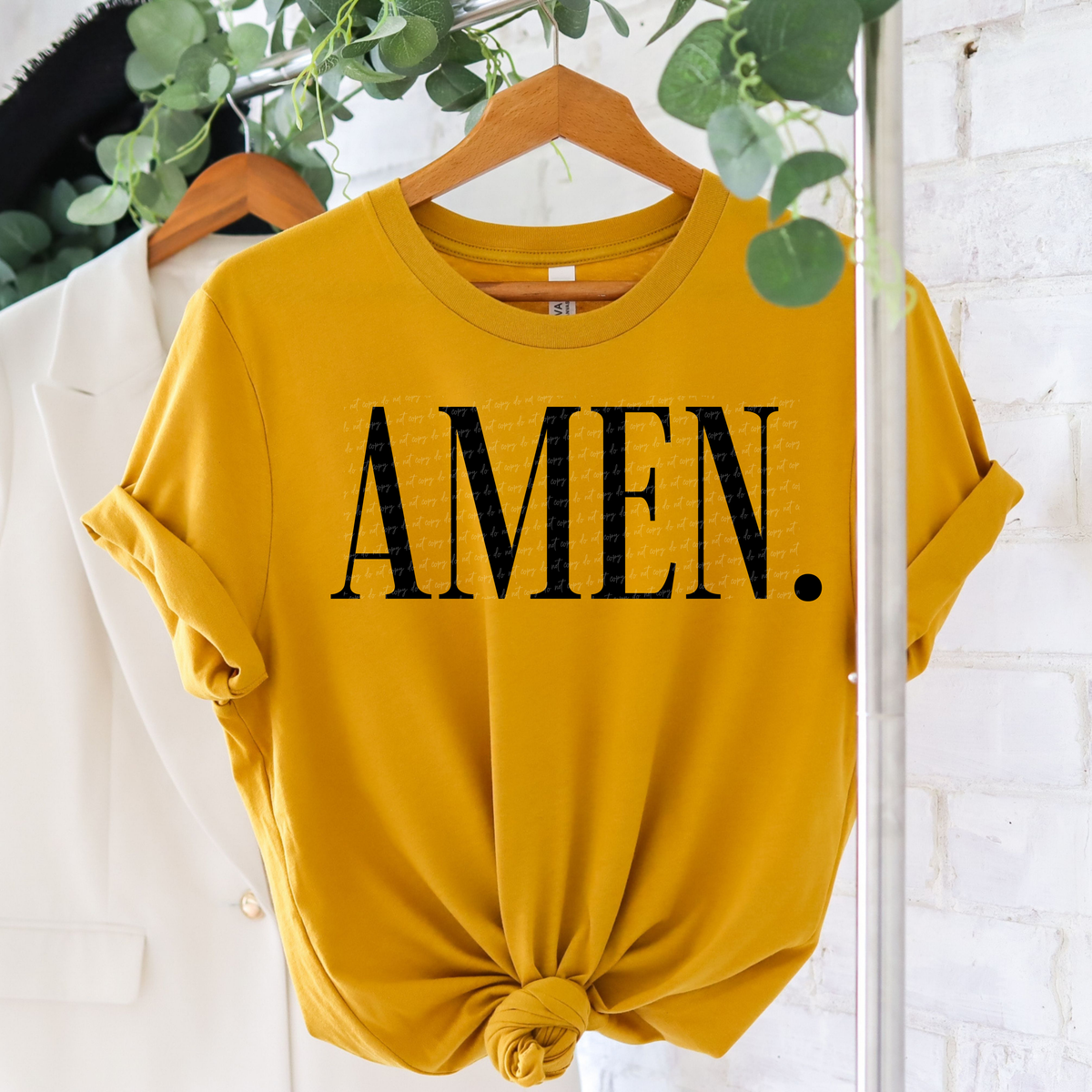 Amen Serif Font Black 89087 DTF Transfer