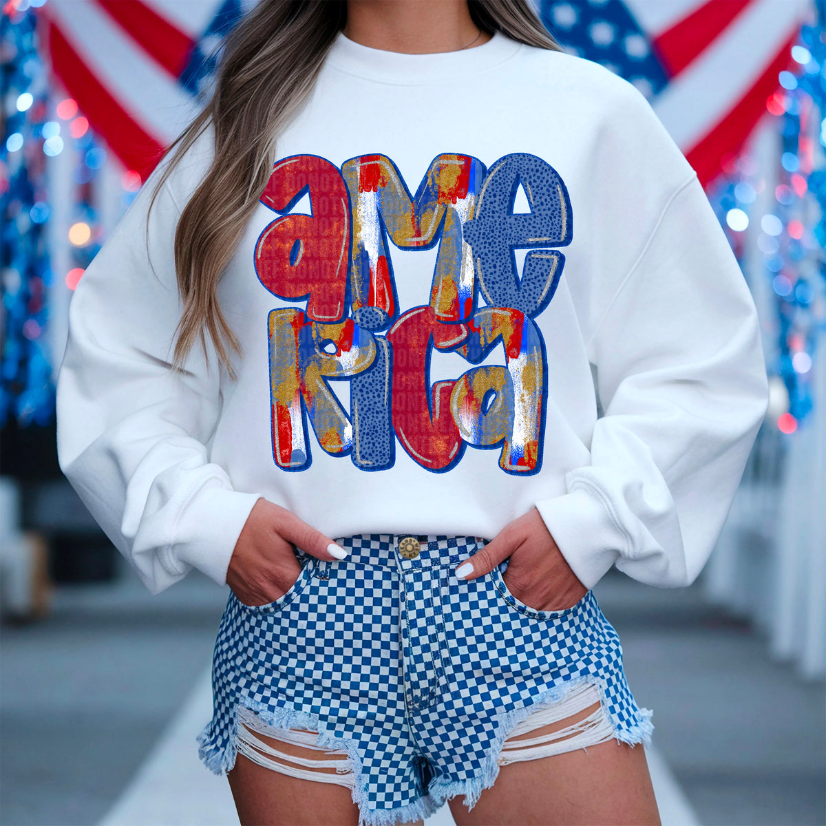 America brushstroke 103806 DTF transfer