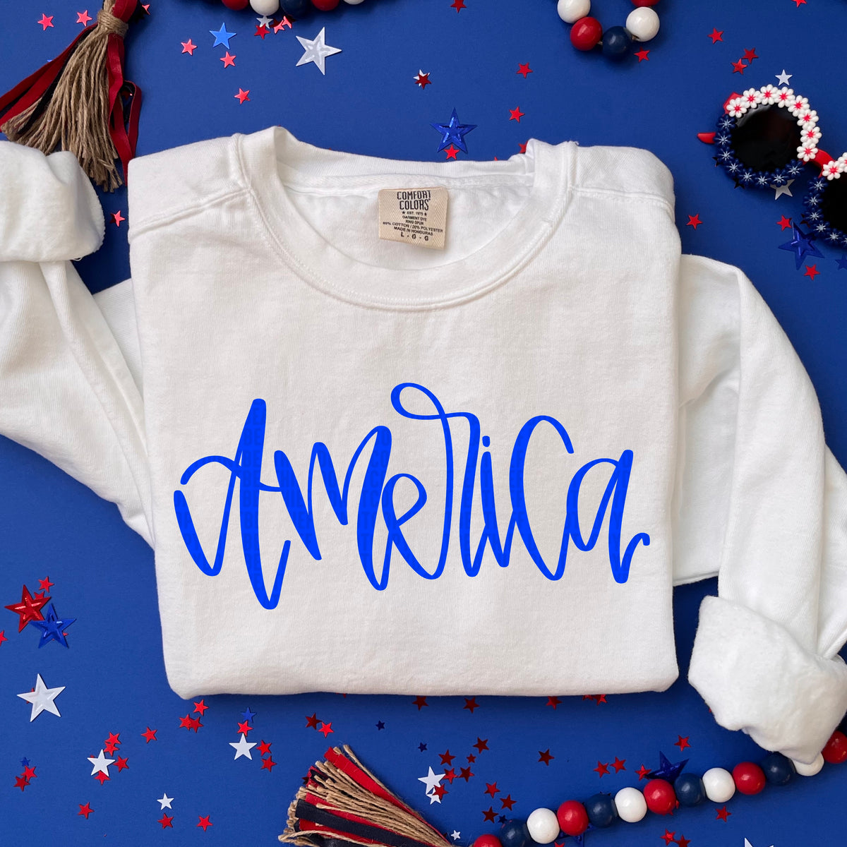 America BLUE 103843 DTF transfer