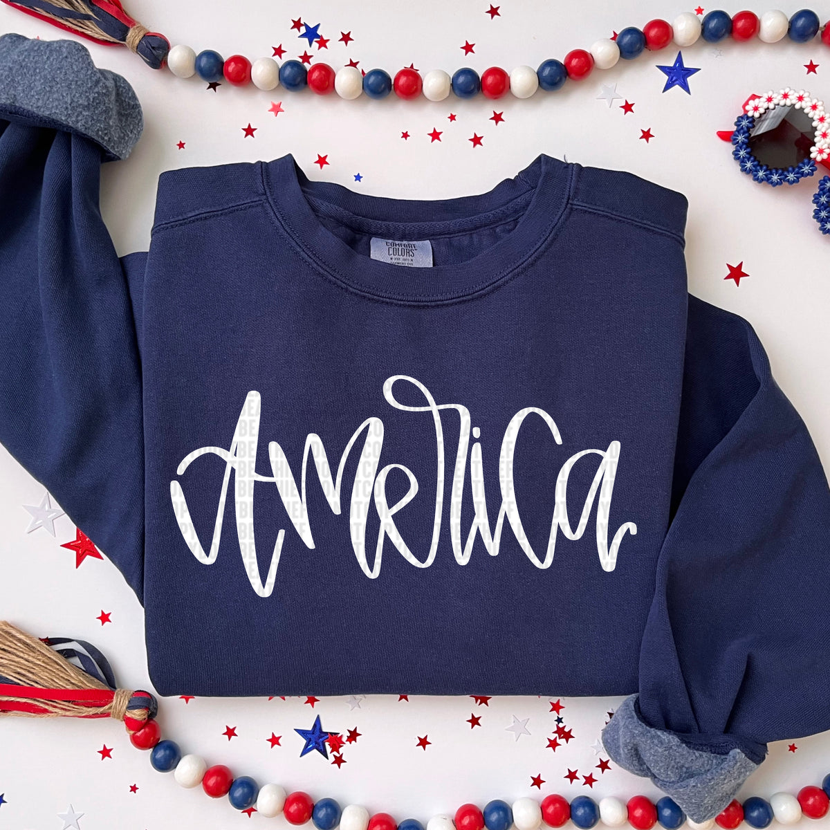 America WHITE 103845 DTF transfer