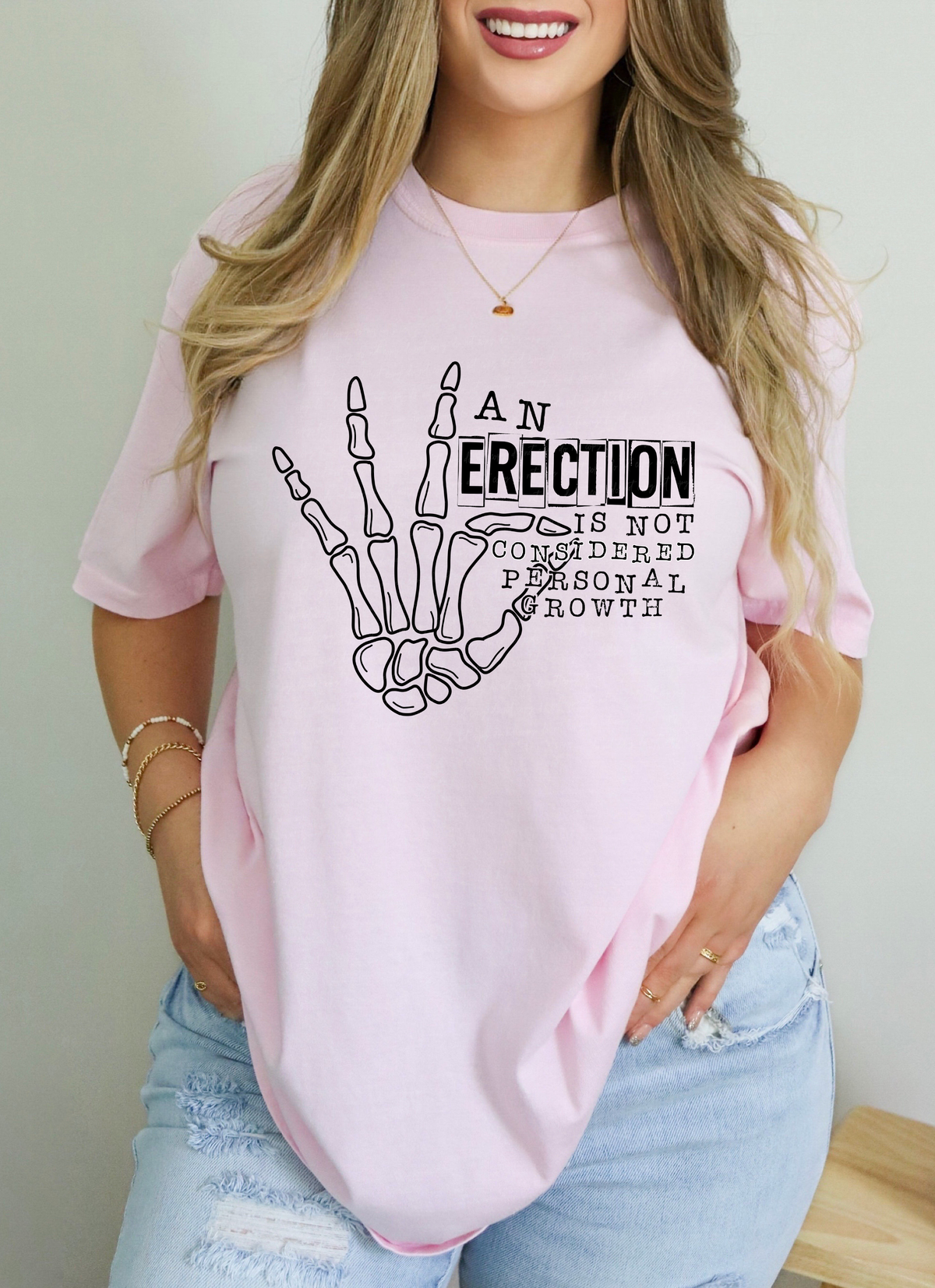 An Erection Is Not Considered Personal Growth Skellie Hand 115294 DTF Transfer