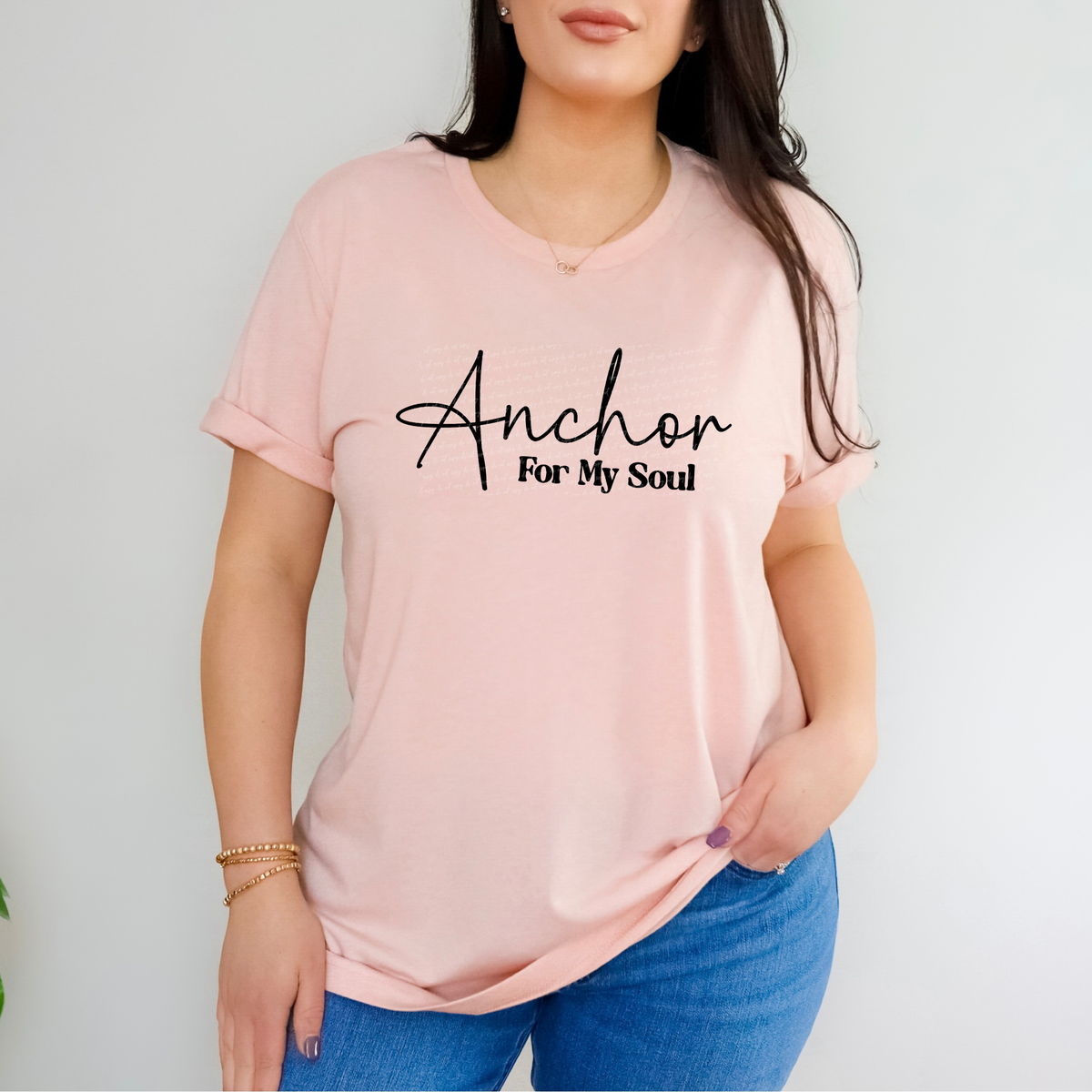 Anchor For My Soul Cursive And Serif Font Black 89300 DTF Transfer