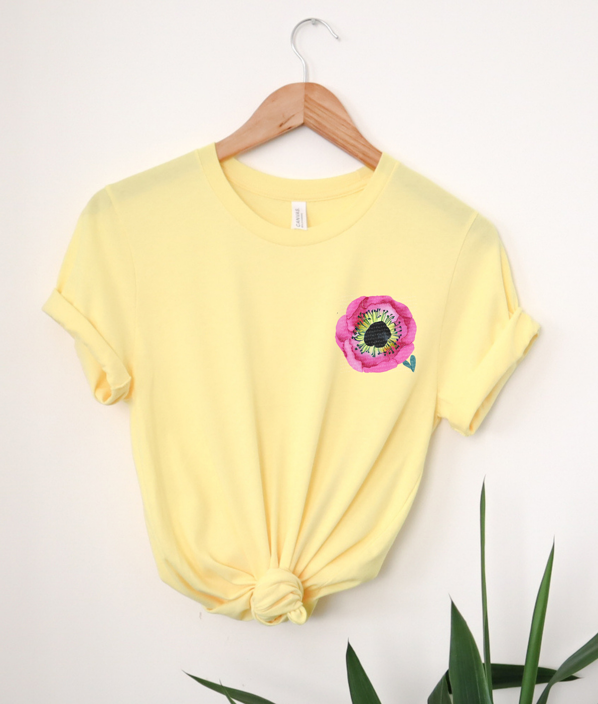 Anemone Flower Pink Pocket 81319 DTF Transfer