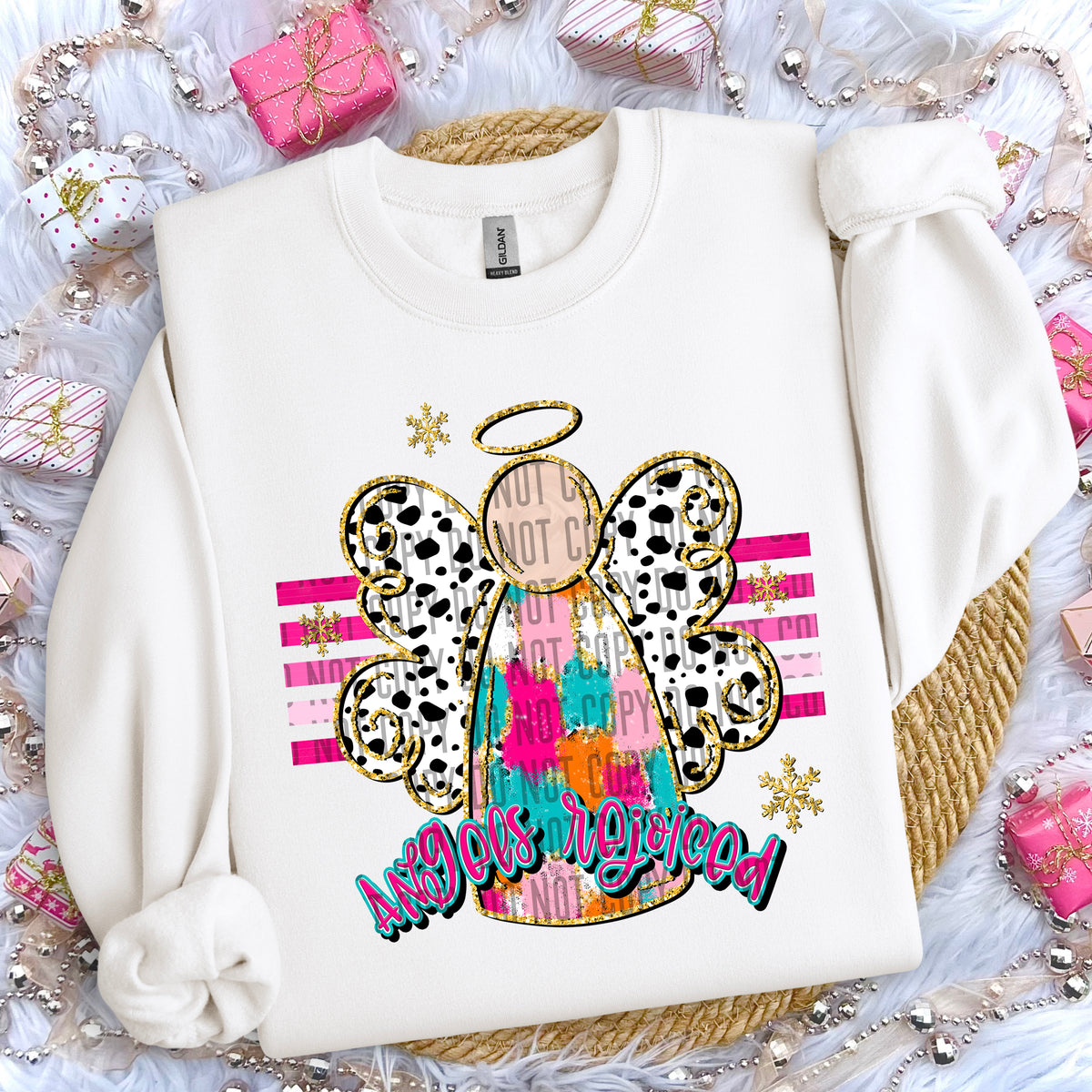 Angels Rejoiced Faux Glitter 66833 DTF transfer