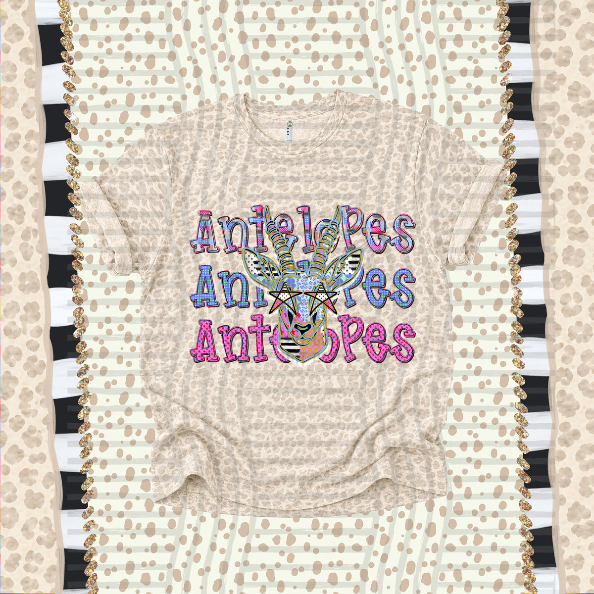Antelopes -Dolly Doodle Print (Caplinger) DTF Transfer