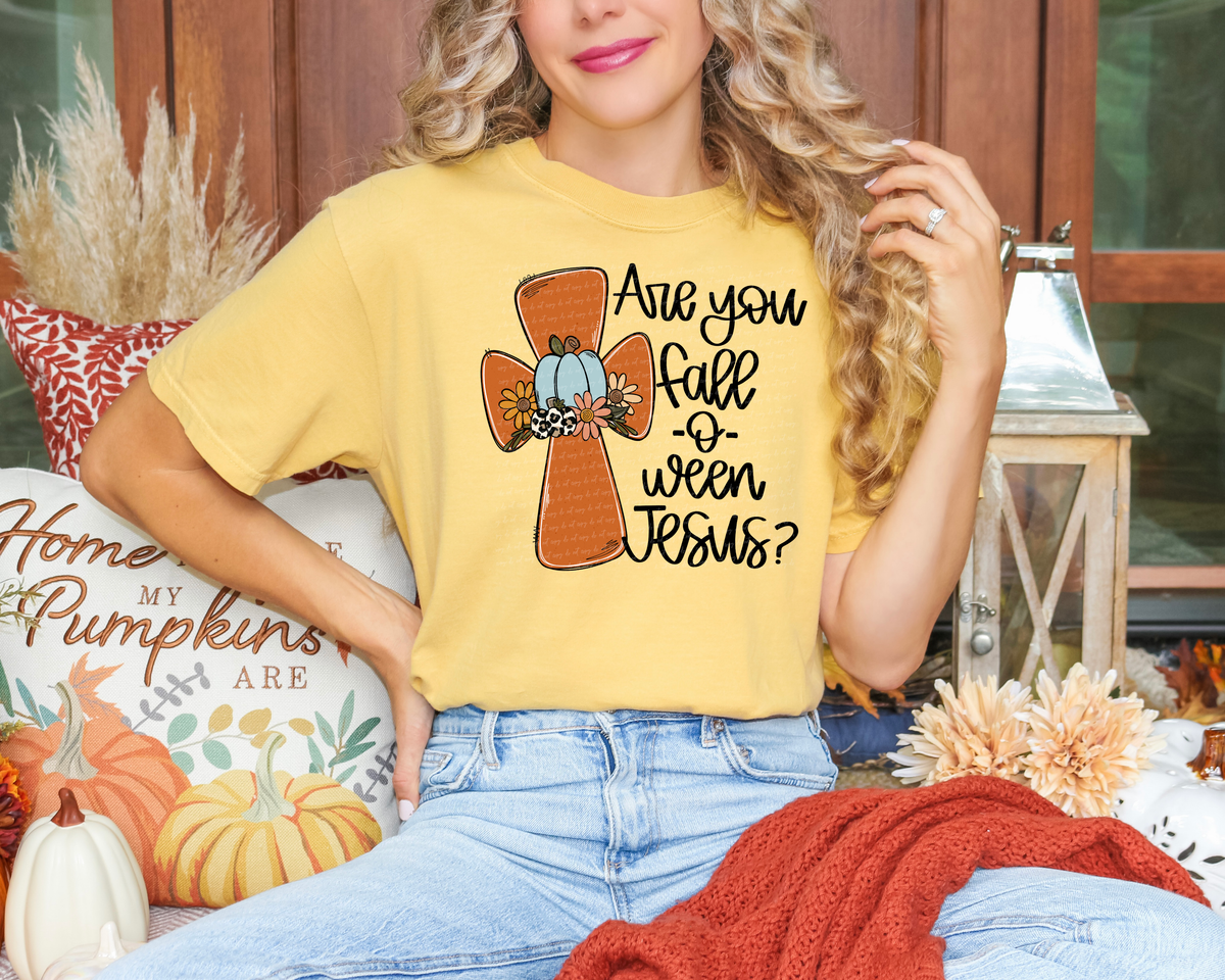 Are You Fall-O-Ween Jesus 104669 DTF transfer