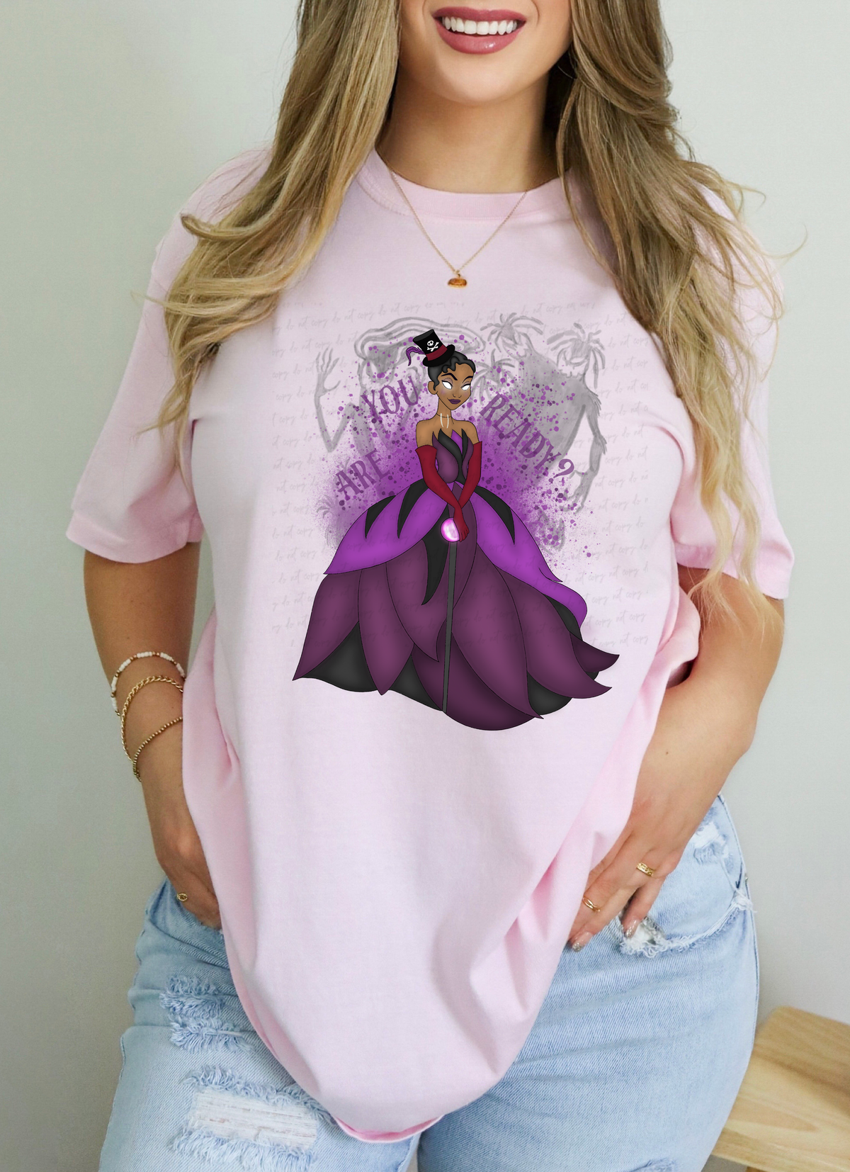Are You Ready Princess In Purple Dress 115217 DTF transfer