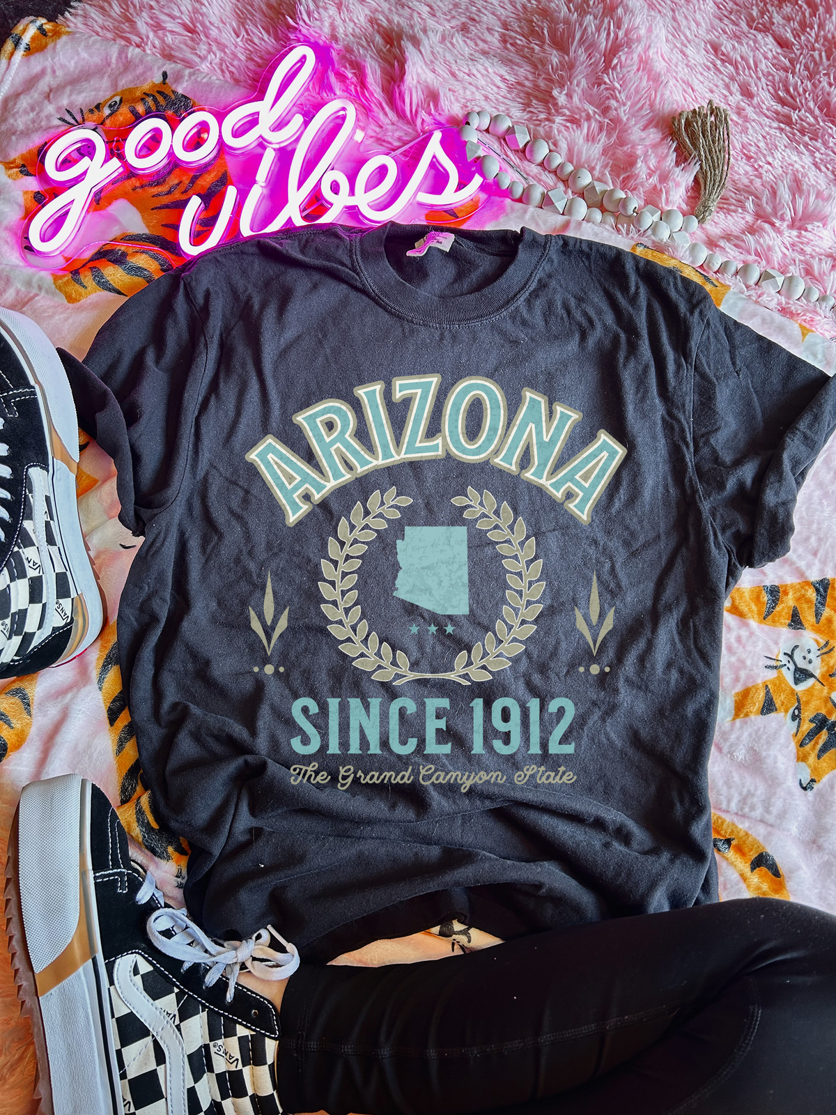 Arizona Since 1912 The Grand Canyon State Blue Font 111492 DTF transfer