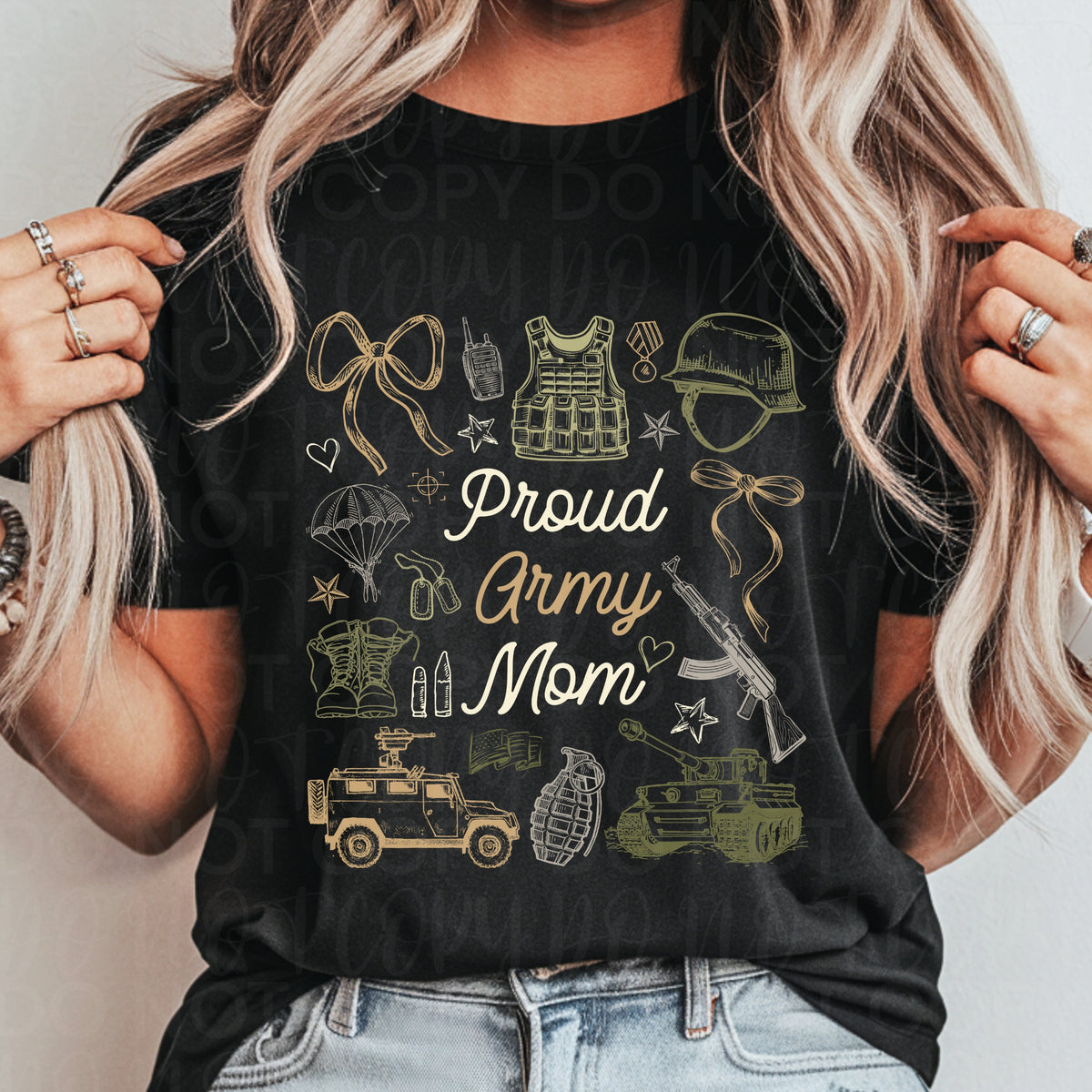 Proud army mom collage (UAC) DTF Transfer