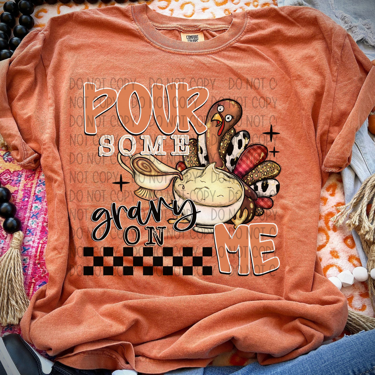 Pour some gravy on me turkey SWD DTF transfer