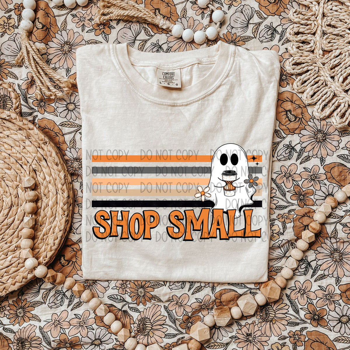 Shop small retro with ghost SWD DTF transfer