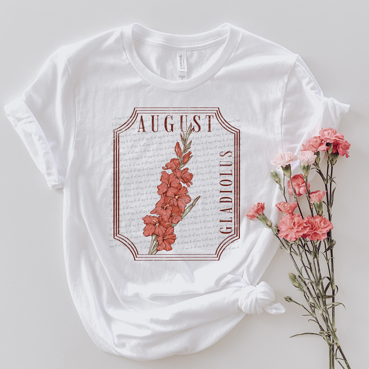 August Gladiolus Grunge 86659 DTF Transfer