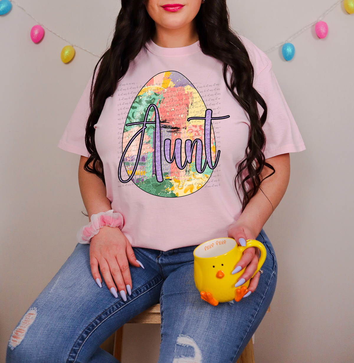 Aunt Easter Egg 89285 DTF Transfer