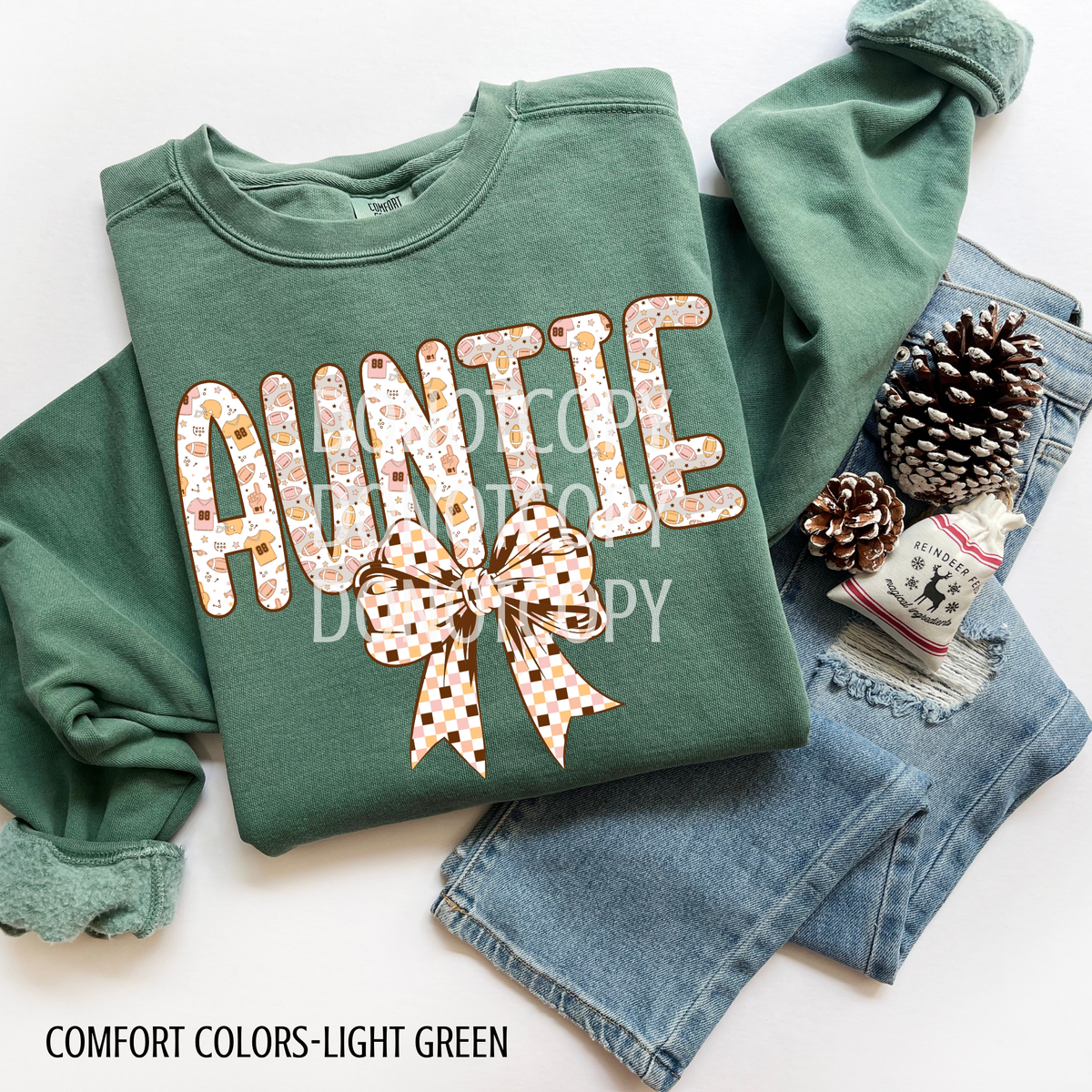 Auntie football retro (CSG) 109410 DTF transfer