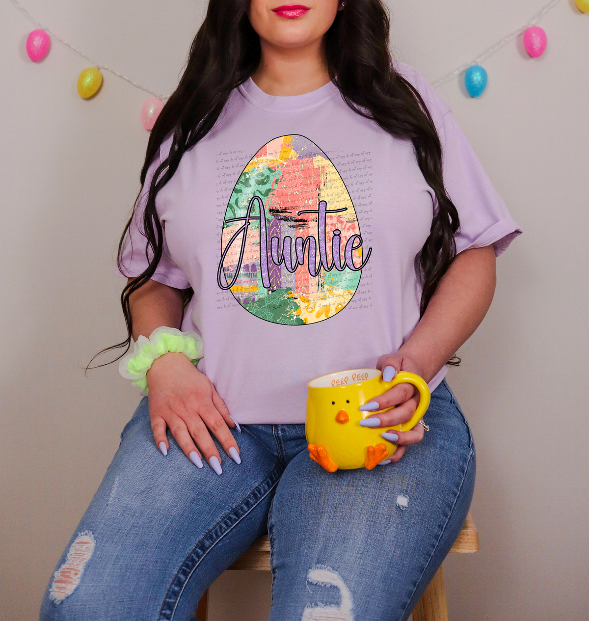 Auntie Easter Egg 89286 DTF Transfer