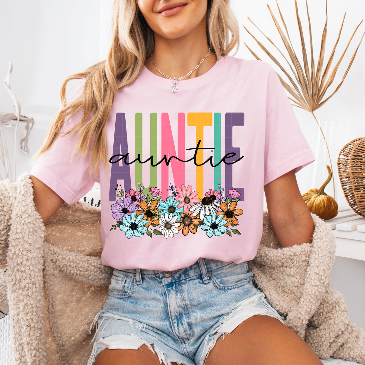Auntie spring floral (SDD) DTF Transfer