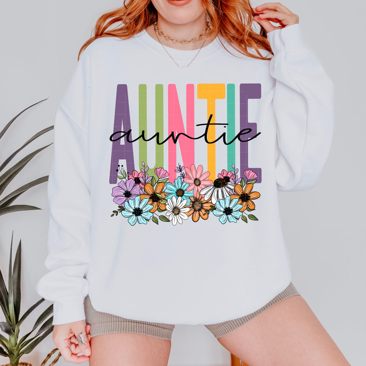 Auntie spring floral (SDD) DTF Transfer