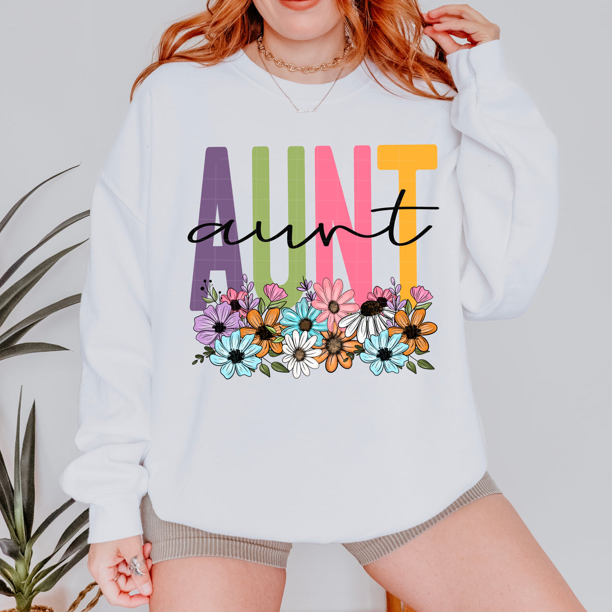 Aunt spring floral (SDD) DTF Transfer
