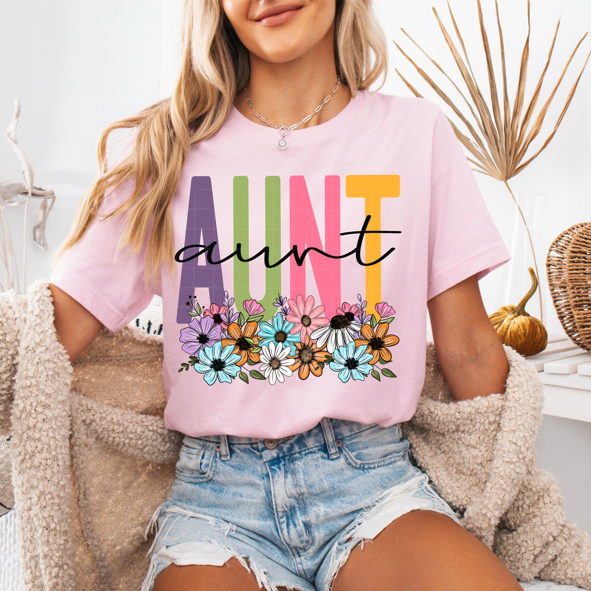 Aunt spring floral (SDD) DTF Transfer