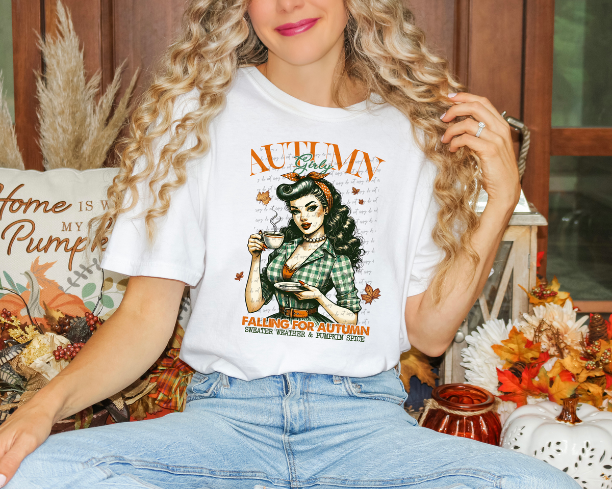 Autumn Girly Falling For Autumn 51536 DTF transfer